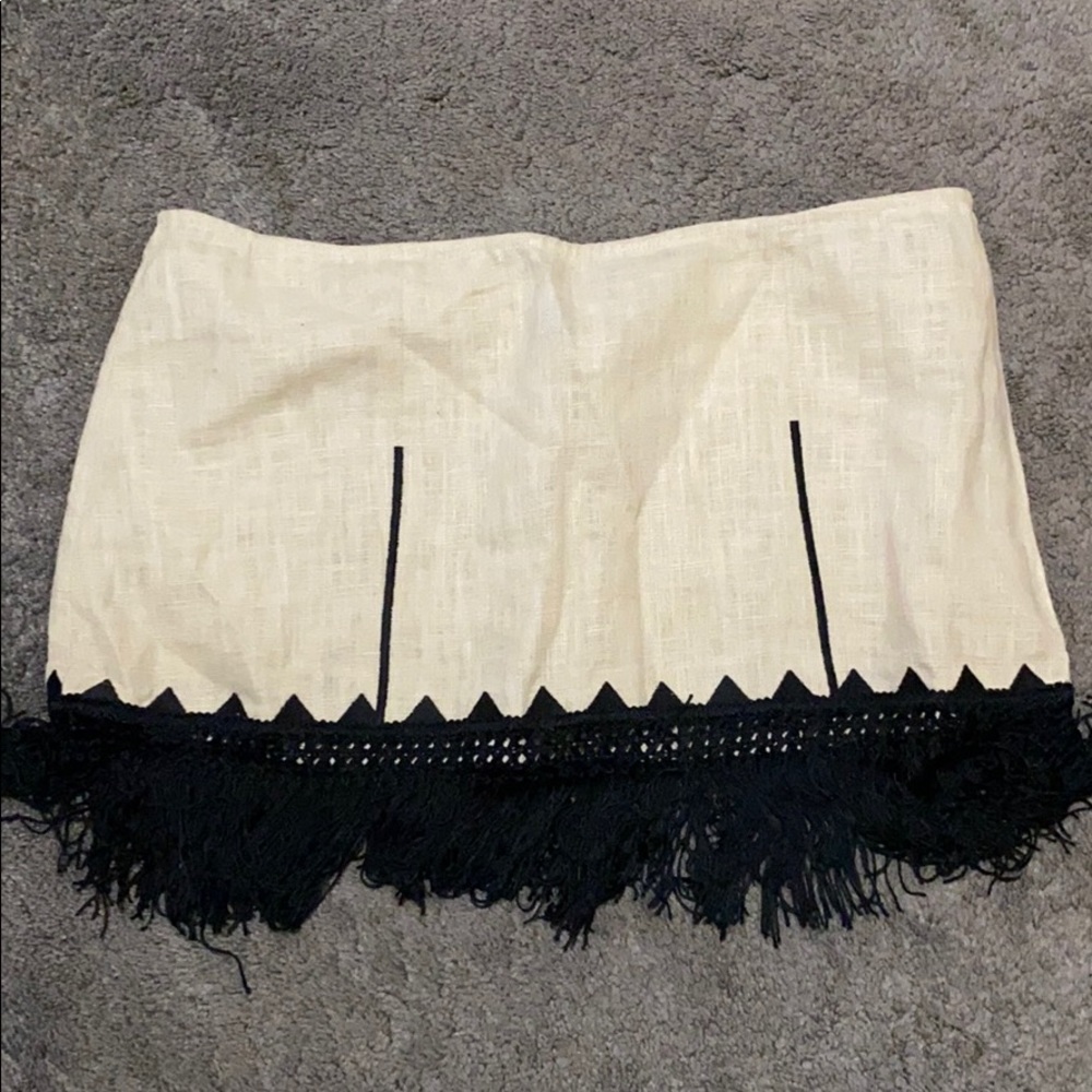 Free People fringe skirt